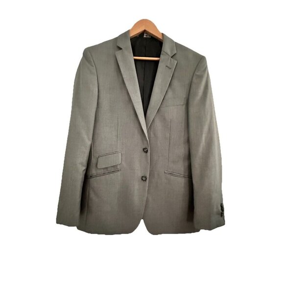 Lineage Blazer Men 39R Gray Performance Stretch Career Coat Jacket Travel Luxury - Picture 1 of 9